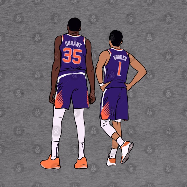 Kevin Durant and Devin Booker by rattraptees